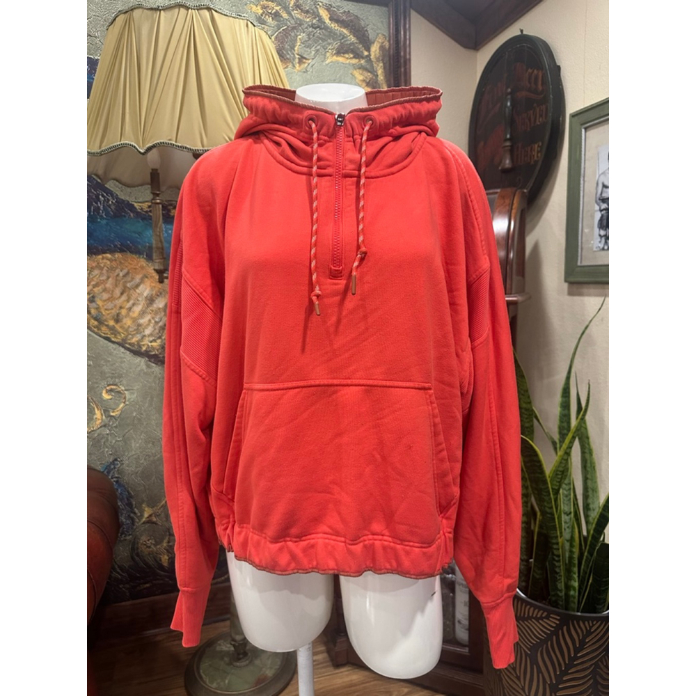ATHLETA Red Retrograde Half Zip Pullover Hoodie S… - image 4
